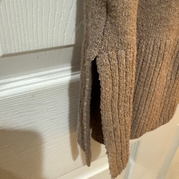 Tahari Brown Pink Nordic Fair Isle Apres Ski Sweater Scandinavian - Picture 4 of 6